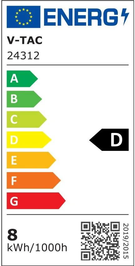 8W LED sieninis šviestuvas, juodas, 3000K, IP44