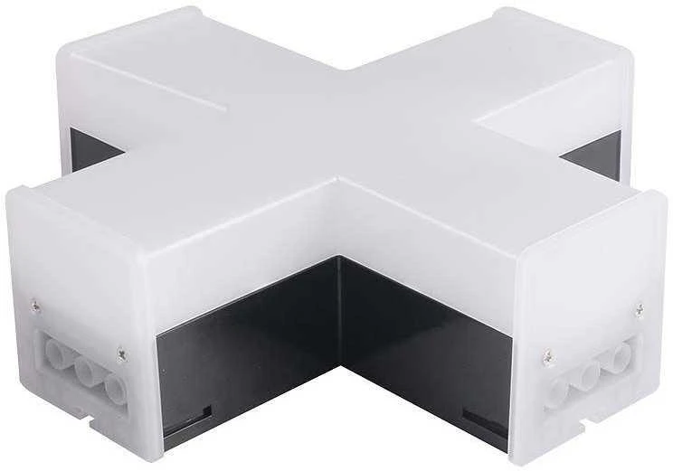 V-tac 12W LED X formos linijinio šviestuvo sujungimas, juodas, 4000K