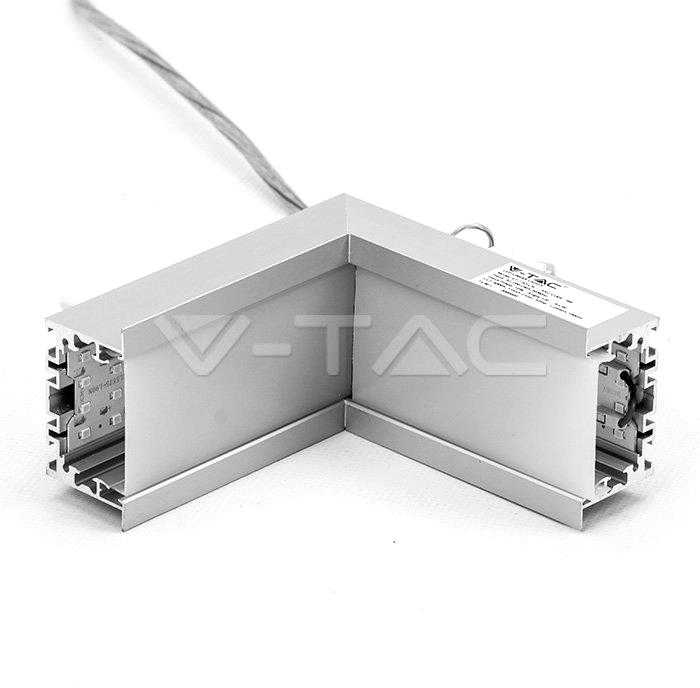 10W L formos jungtis, sidabrinė, vidinis kampas, 4000K (natūraliai balta), SAMSUNG LED chip
