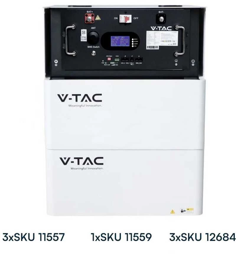 Magazyn bank energii V-TAC 9.6kWh 48V 200Ah LiFePO4 rack BMS VT-91600 10 lat gwarancji