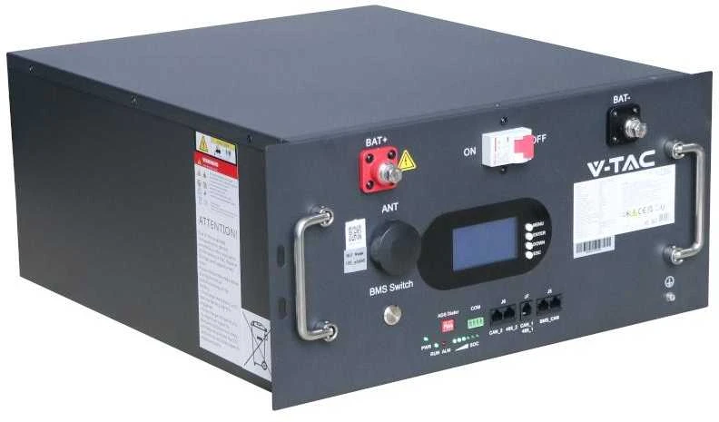 Magazyn bank energii V-TAC 9.6kWh 48V 200Ah LiFePO4 rack BMS VT-91600 10 lat gwarancji