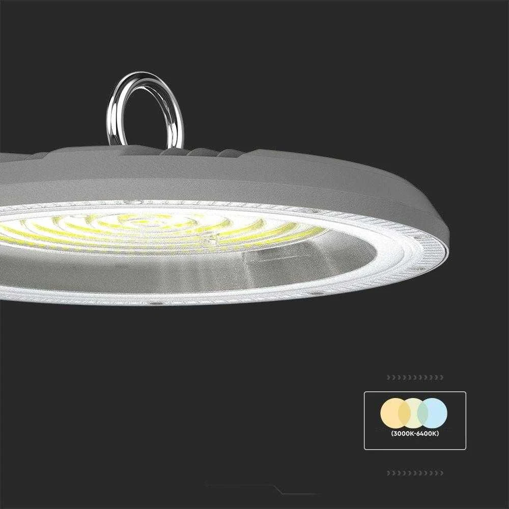 V-tac 150W LED UFO sandėlio šviestuvas, pilkas, 3000/4000/6500K