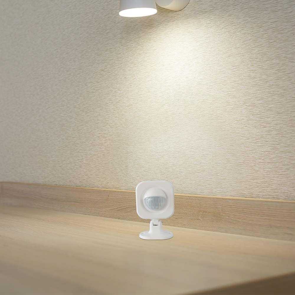 V-tac WIFI PIR judesio daviklis, juodas, suderinamas su AMAZON ALEXA ir GOOGLE HOME