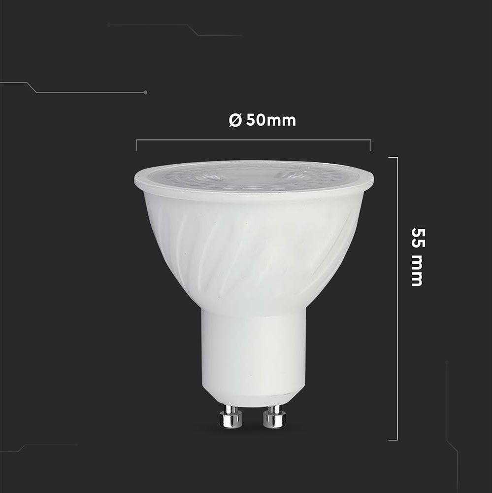 V-tac 6W LED lemputė, GU10, 4000K, 110°, dimeriuojama