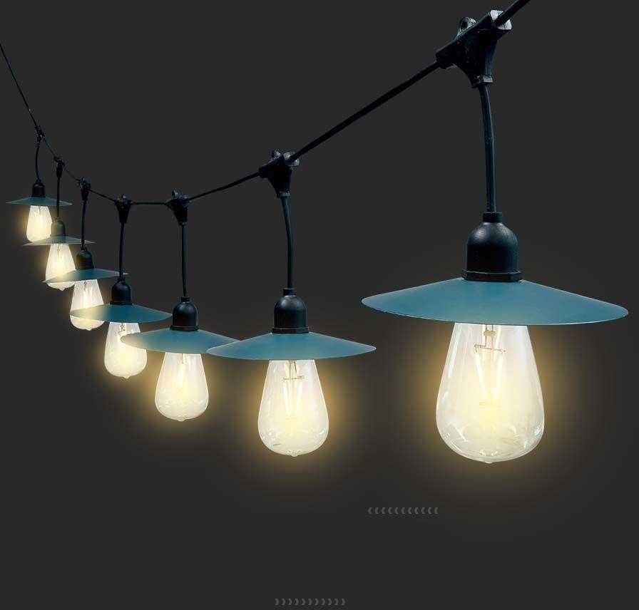 V-tac 3W LED girlianda su saulės baterija, 15 lempučių, 3000K, IP44