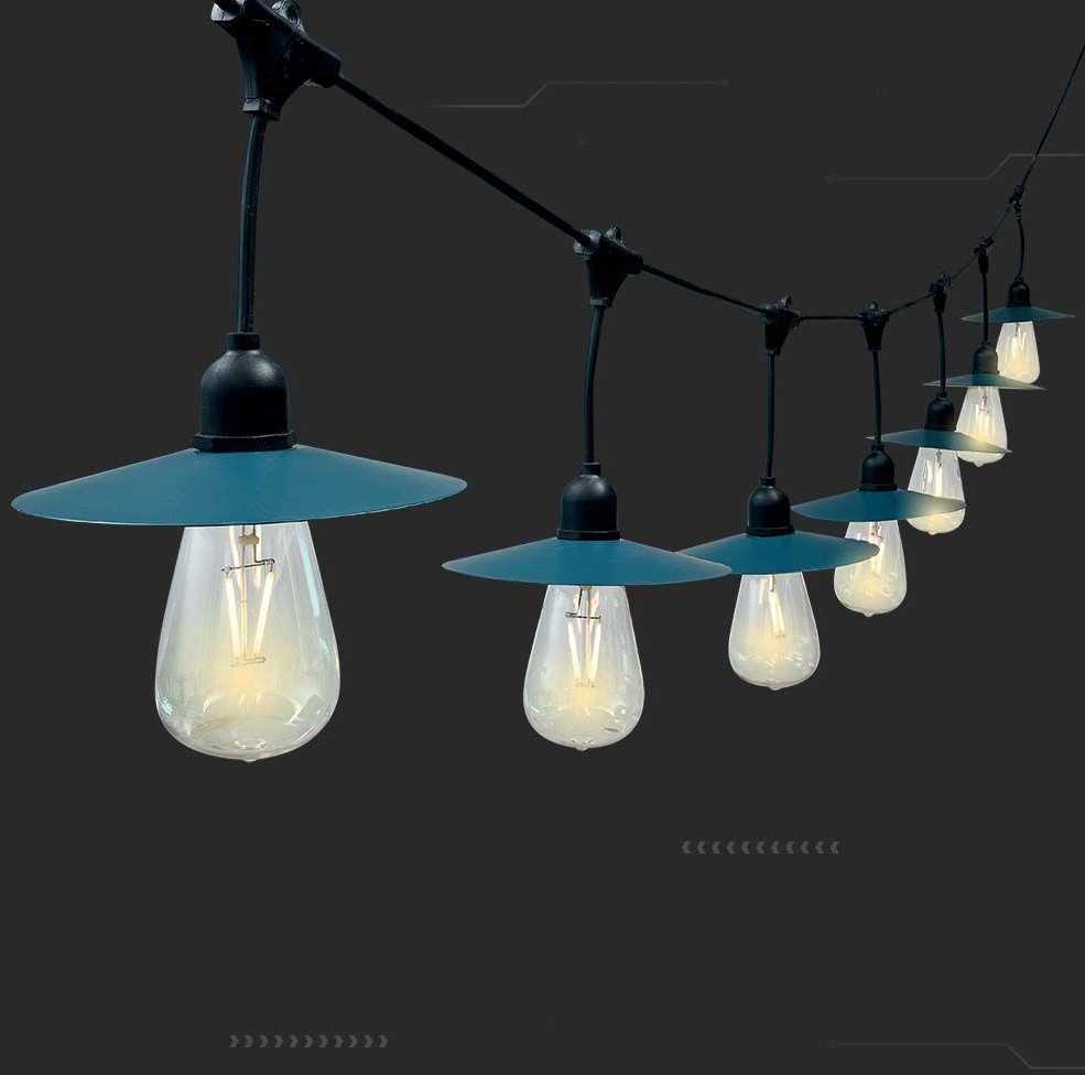V-tac 3W LED girlianda su saulės baterija, 15 lempučių, 3000K, IP44