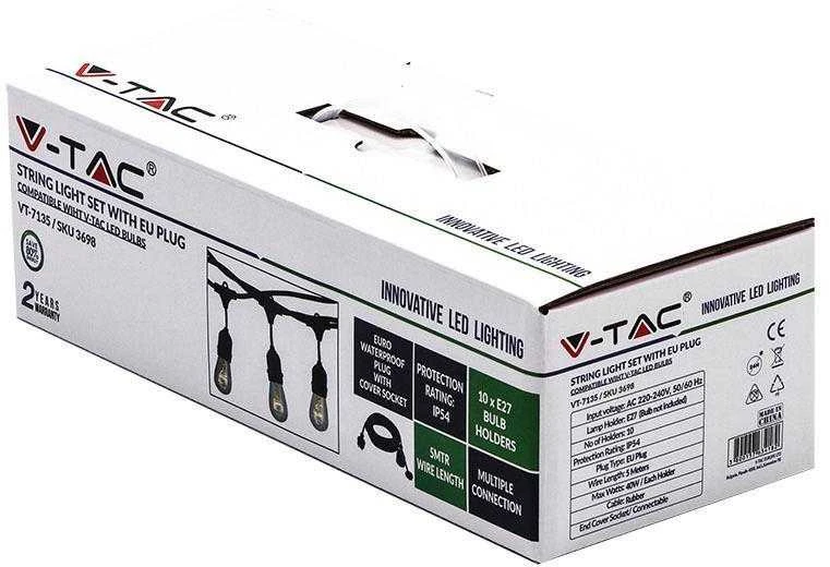V-tac 5m ilgio lempučių laikiklis (be lempučių)