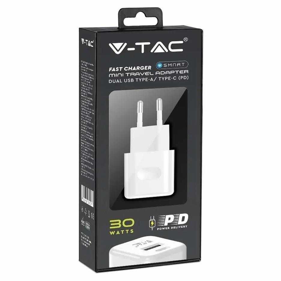 USB adapteris į kištukinį lizdą, baltas