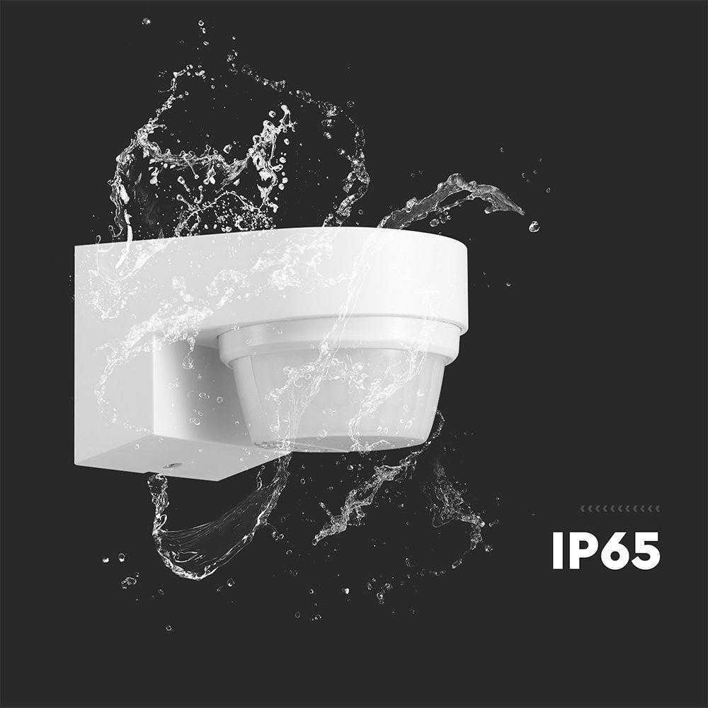V-tac Sieninis PIR judesio daviklis, baltas, 240°, IP65