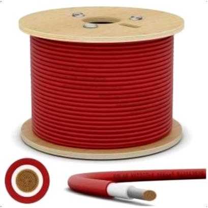 Saulės kabelis V-TAC 4mm2 raudonas 500m