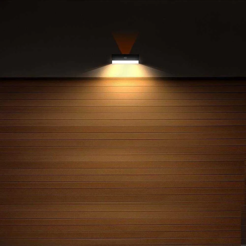 Sieninis šviestuvas V-tac 3W LED paviršinis šviestuvas su saulės baterija ir judesio davikliu, juodas, 3000/4000K