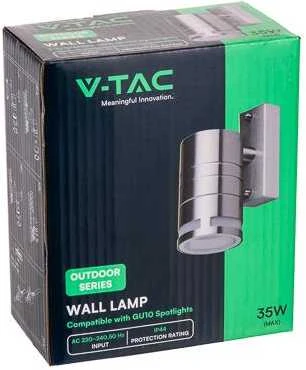 Pakabinamas šviestuvas V-tac Ant sienos tvirtinamas GU10 plieno laikiklis, IP44