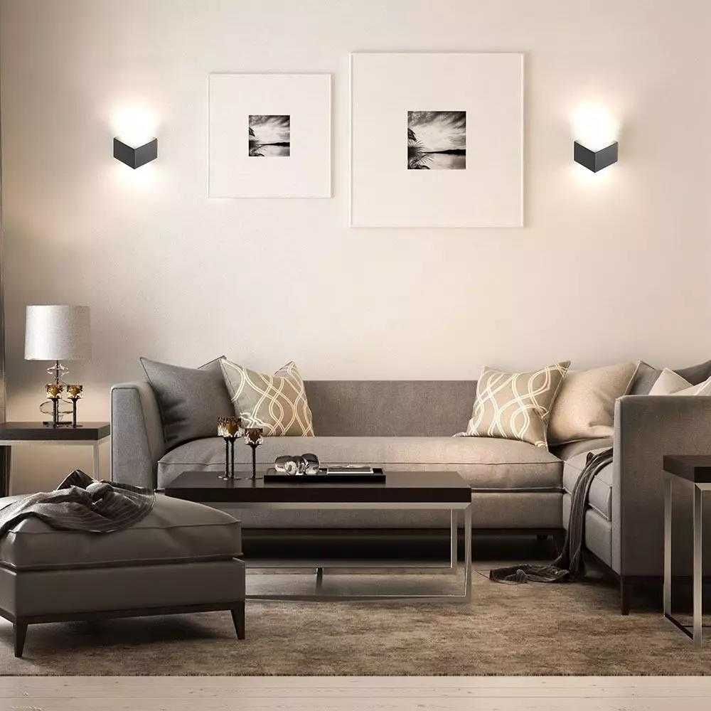 3W LED sieninis šviestuvas, Bridgelux chip, juodas, 4000K
