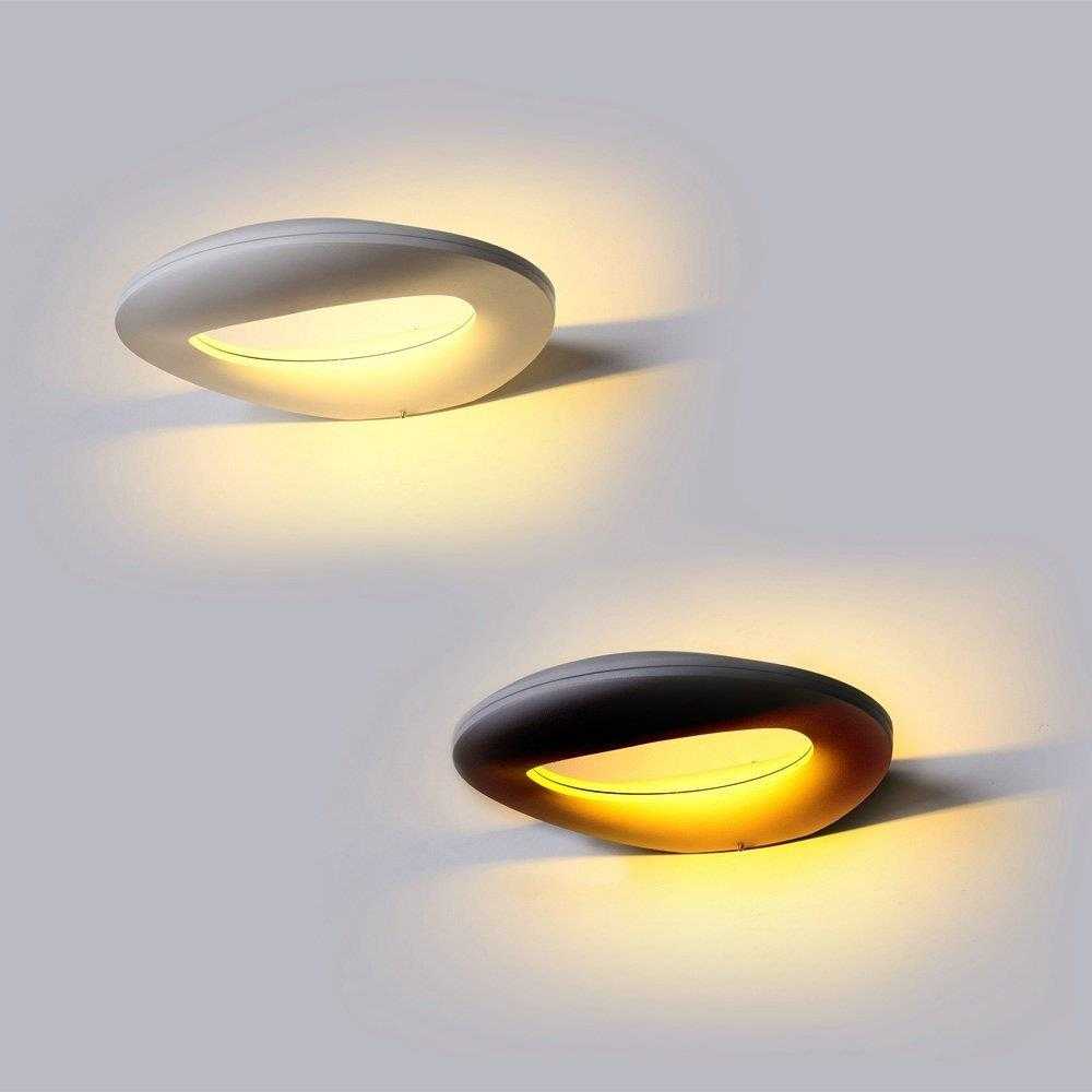 V-tac 9W LED sieninis šviestuvas, juodas, 3000K