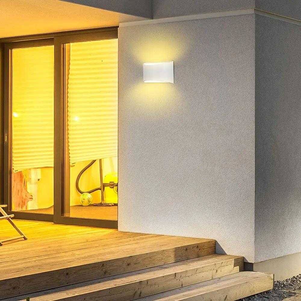 V-tac 10W LED sieninis šviestuvas, baltas, 4000K, IP54