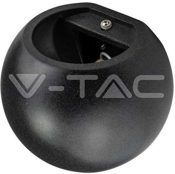 LED sieninis šviestuvas V-TAC, G9, apvalus, tamsiai pilkas, betoninis