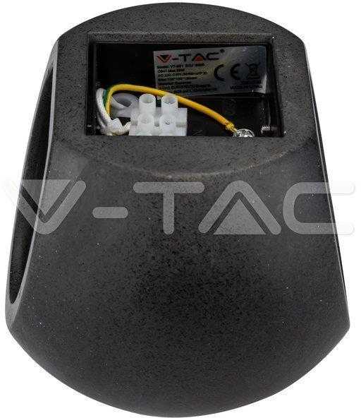 LED sieninis šviestuvas V-TAC, G9, apvalus, tamsiai pilkas, betoninis