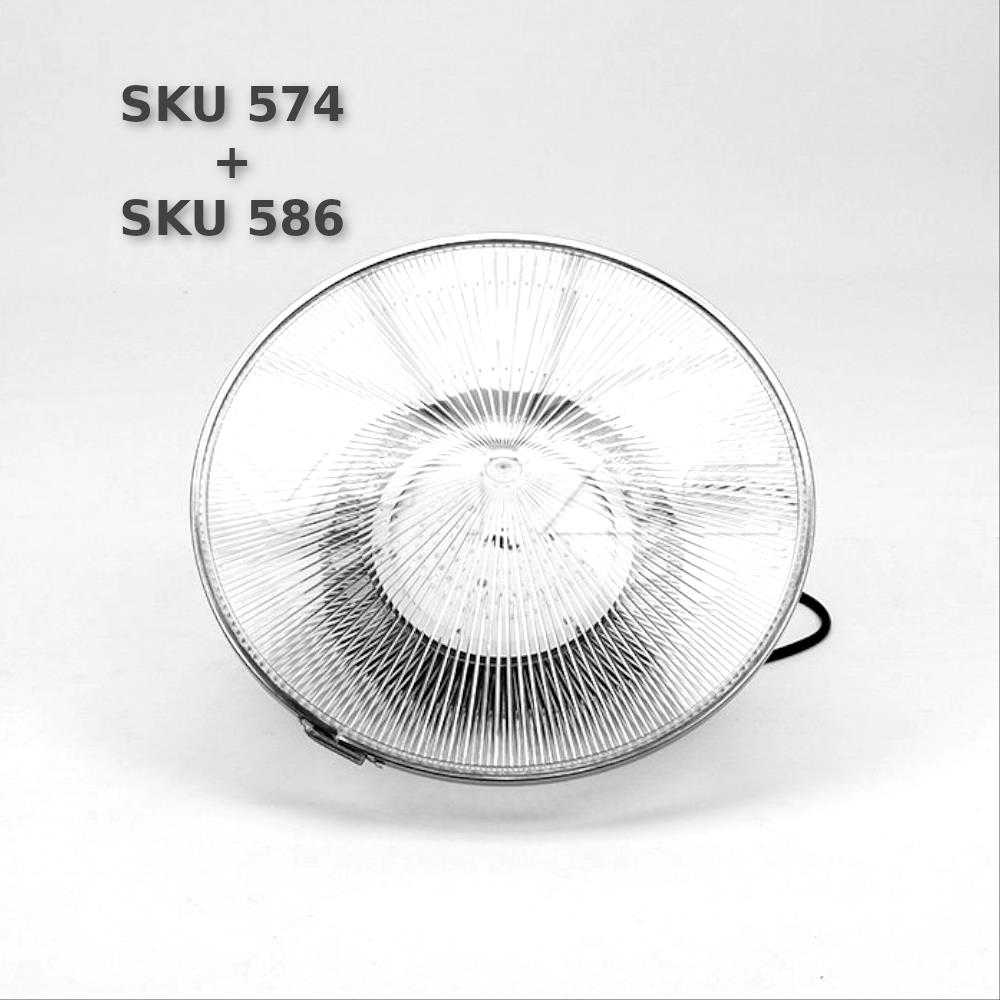 120° šviestuvo dangtelis - apsauga nuo dulkių