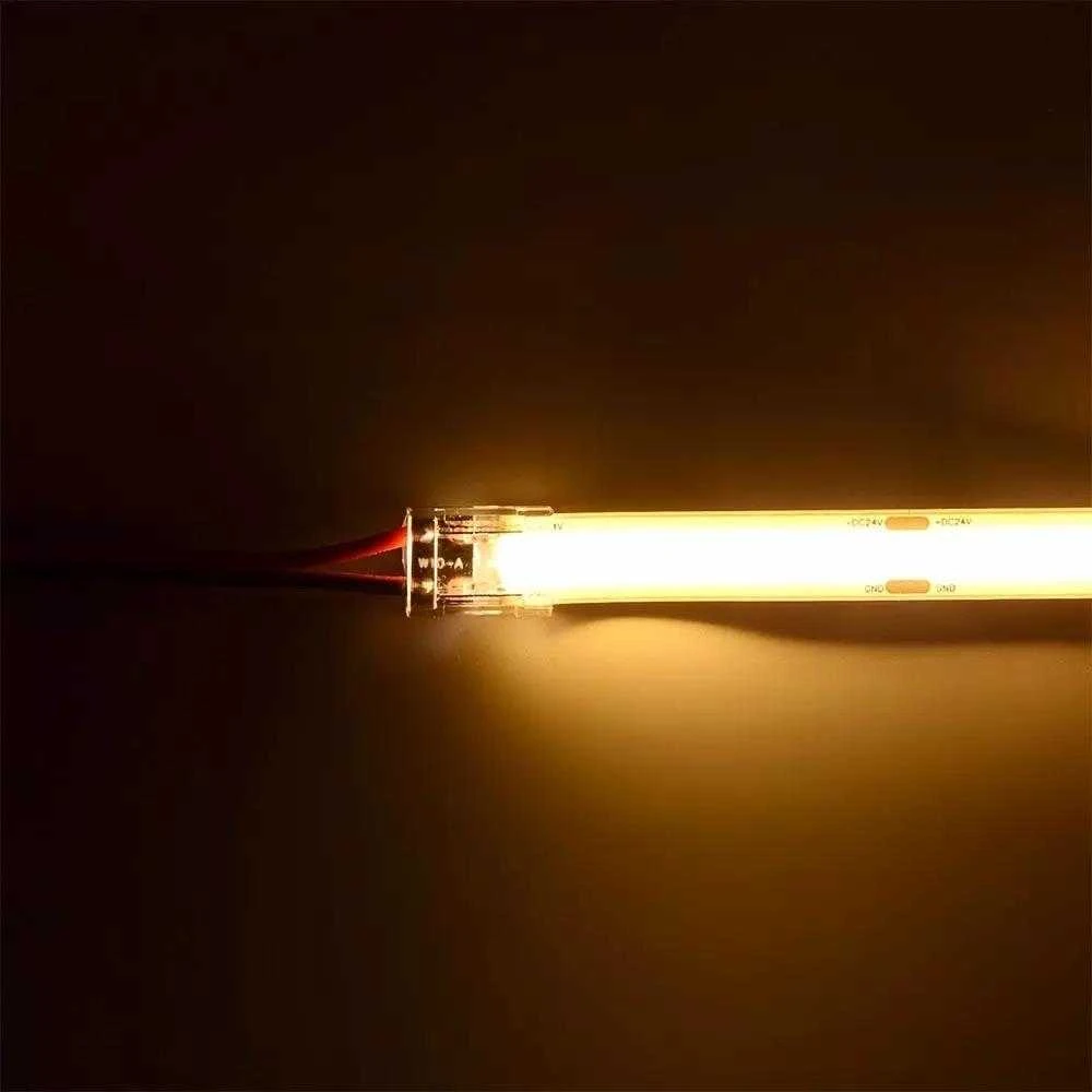 V-tac Skaidri jungtis didelio tankio arba 8mm LED COB juostai, 5A, 0-36V, IP20