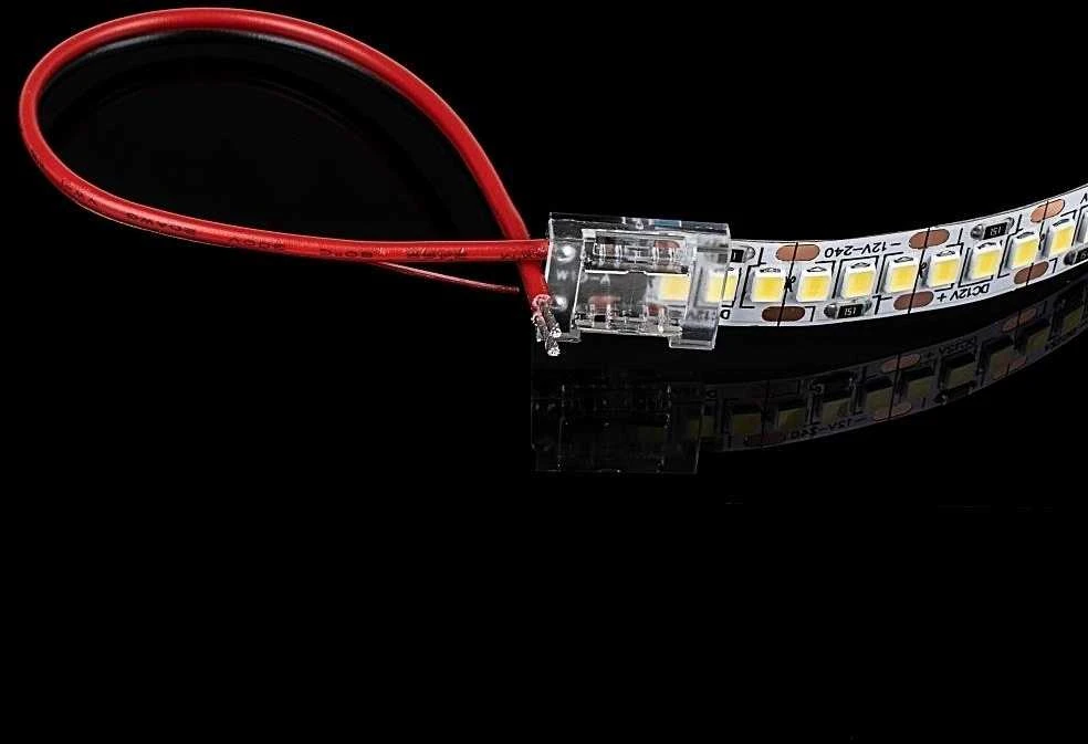 V-tac Skaidri jungtis didelio tankio arba 8mm LED COB juostai, 5A, 0-36V, IP20