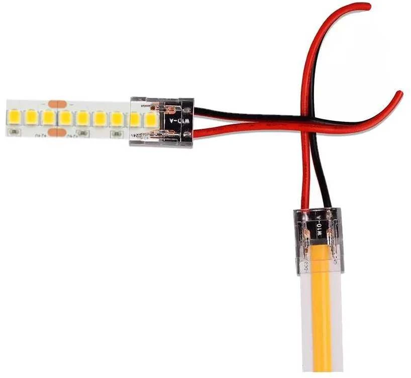 V-tac Skaidri jungtis didelio tankio arba 8mm LED COB juostai, 5A, 0-36V, IP20