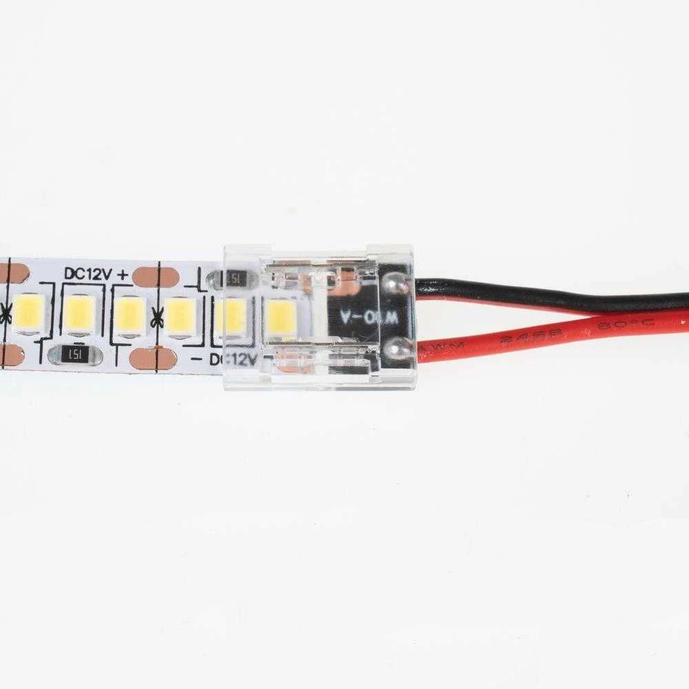 V-tac Skaidri jungtis didelio tankio arba 8mm LED COB juostoms, 5A, 0-36V, IP20