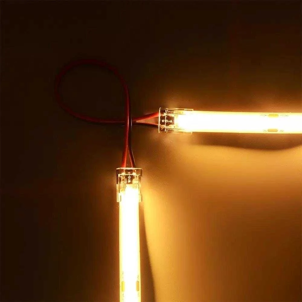 V-tac Skaidri jungtis didelio tankio arba 8mm LED COB juostoms, 5A, 0-36V, IP20