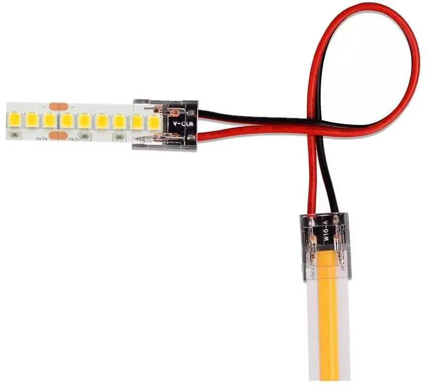 V-tac Skaidri jungtis didelio tankio arba 10mm LED COB juostoms, 5A, 0-36V, IP20