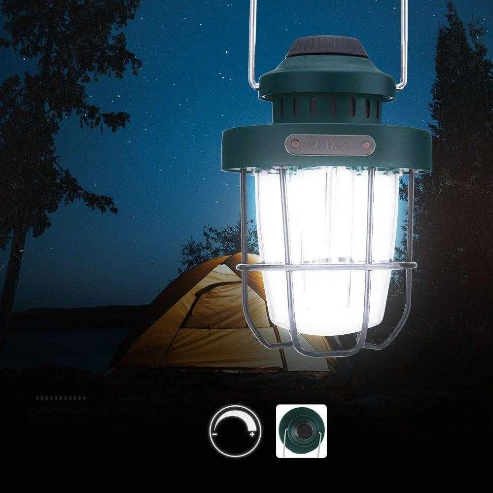 V-tac 5W LED įkraunamas žibintas, žalias, 2700-6500K, IP44, dimeriuojamas