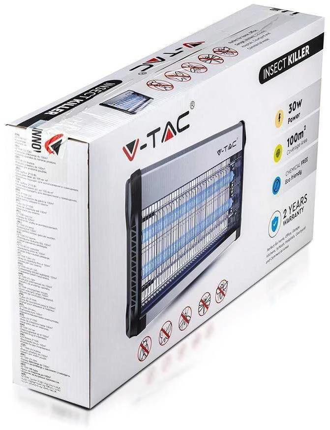 Vabzdžių gaudyklė su elektros iškrova V-TAC, 30W