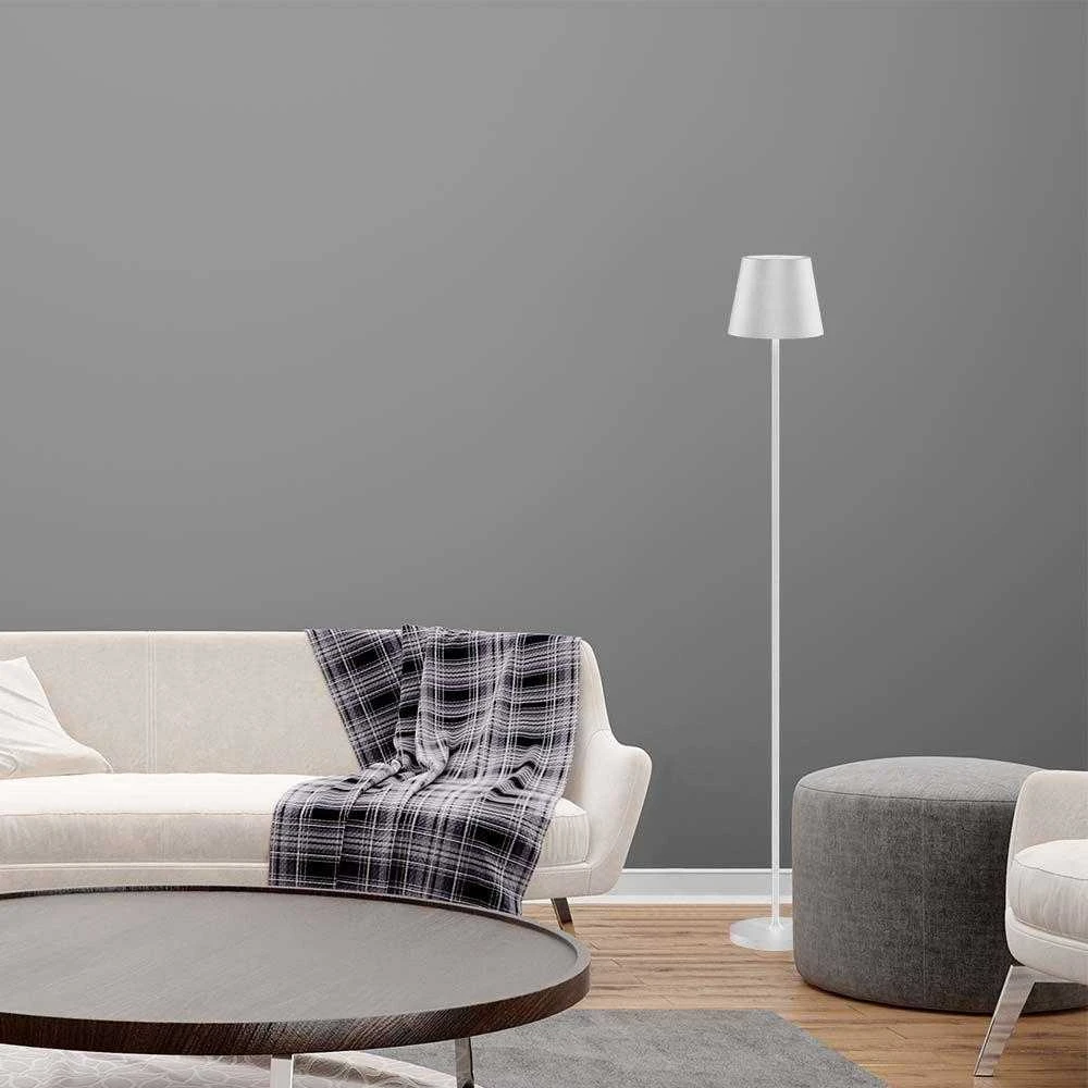 V-tac 4W LED įkraunamas reguliuojamo aukščio šviestuvas, baltas, 3000K, dimeriuojamas, IP54
