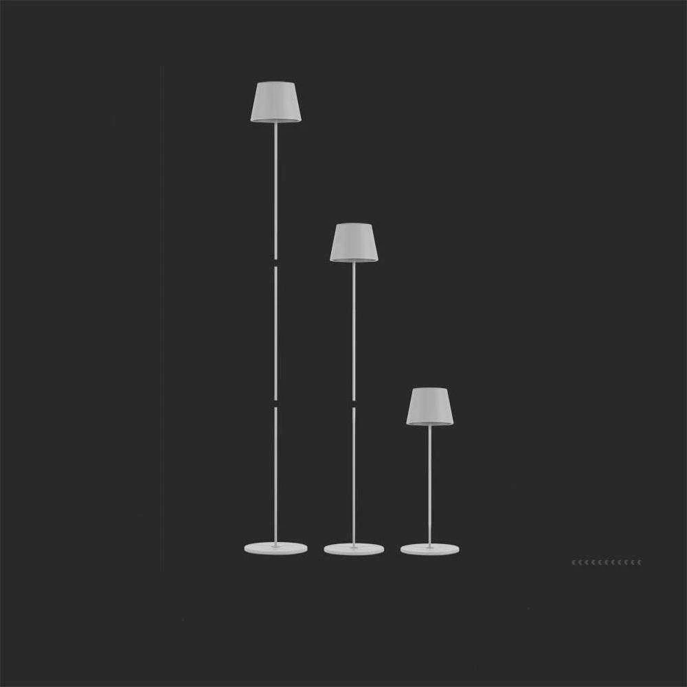 V-tac 4W LED įkraunamas reguliuojamo aukščio šviestuvas, baltas, 3000K, dimeriuojamas, IP54