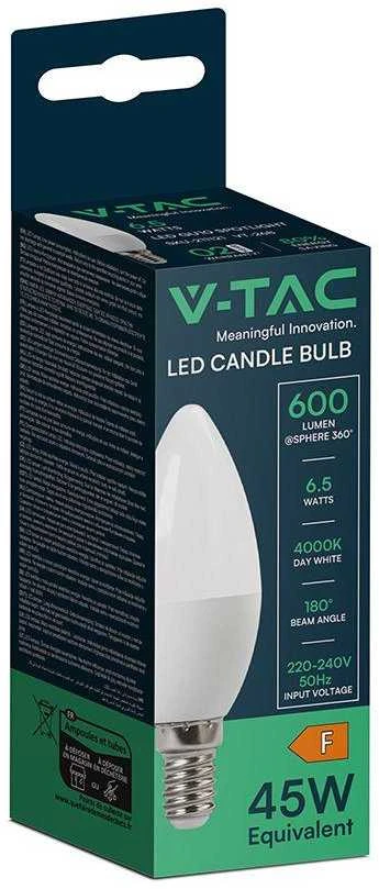 Samsung 6,5W LED lemputė, E14, žvakės formos, 4000K, 180°