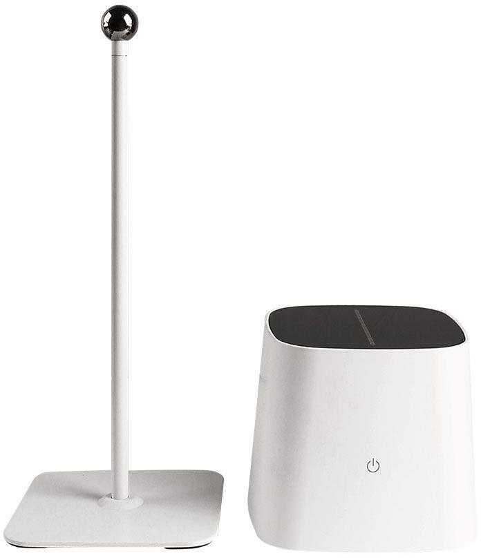 V-tac 5W LED įkraunamas stalo šviestuvas su saulės baterija, baltas, 3000-6000K, dimeriuojamas, IP65