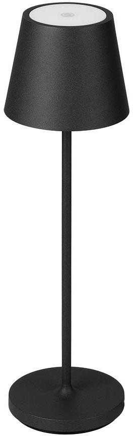 V-tac 1,5W LED įkraunamas stalo šviestuvas, juodas, 3000K, dimeriuojamas, IP54