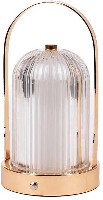 V-tac 1W LED įkraunamas stalinis šviestuvas, aukso sp. korpusu, 3000/6000K, dimeriuojamas