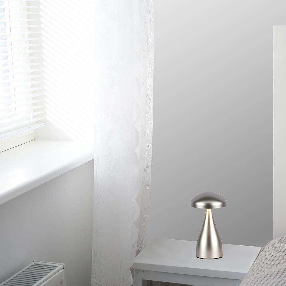 V-tac 1W LED įkraunamas stalinis šviestuvas, šampano sp., 3000/6000K, dimeriuojamas