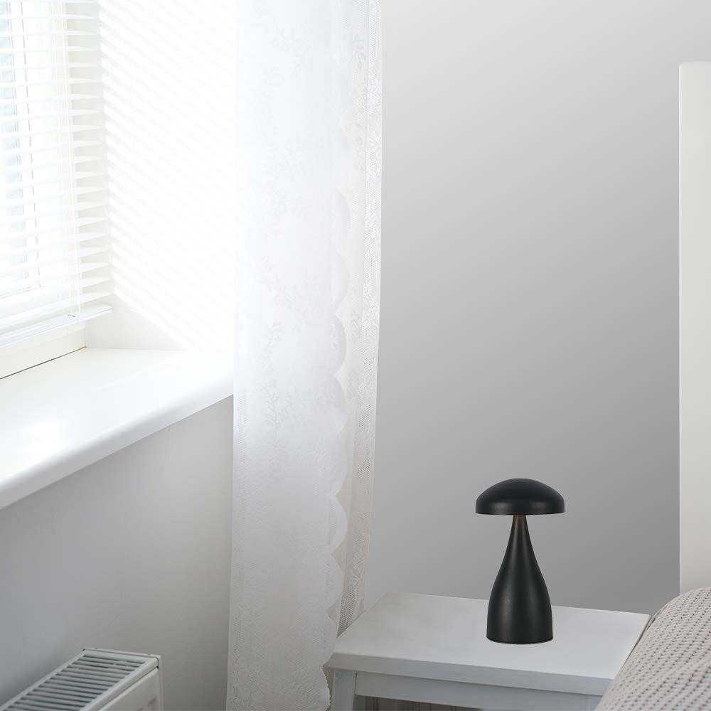 V-tac 1W LED įkraunamas stalinis šviestuvas, juodas, 3000/6000K, dimeriuojamas