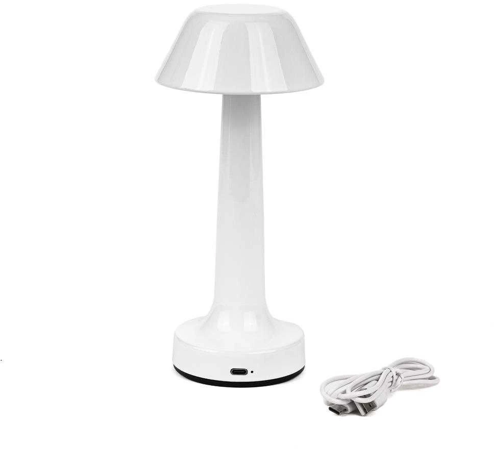 V-tac 1W LED įkraunamas stalo šviestuvas, baltas, 3000-6000K, dimeriuojamas