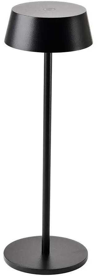 V-tac 2W LED įkraunamas stalinis šviestuvas, juodas, 3000K