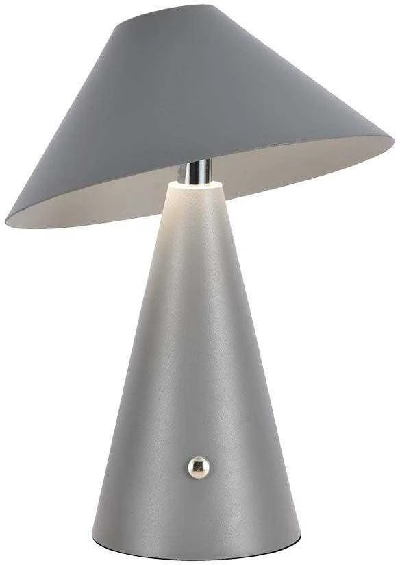V-tac 3W LED įkraunamas stalinis šviestuvas, pilkas, 3000/6000K, dimeriuojamas