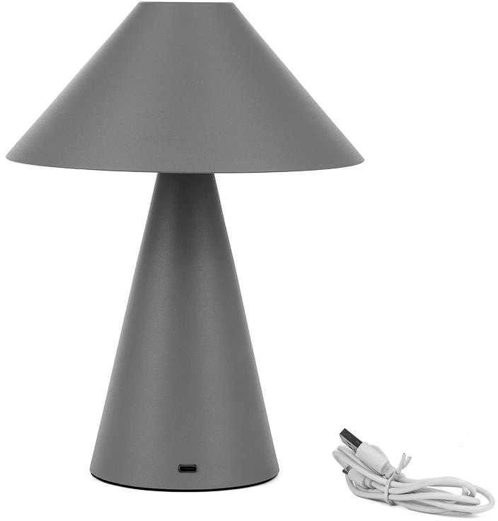 V-tac 3W LED įkraunamas stalinis šviestuvas, pilkas, 3000/6000K, dimeriuojamas