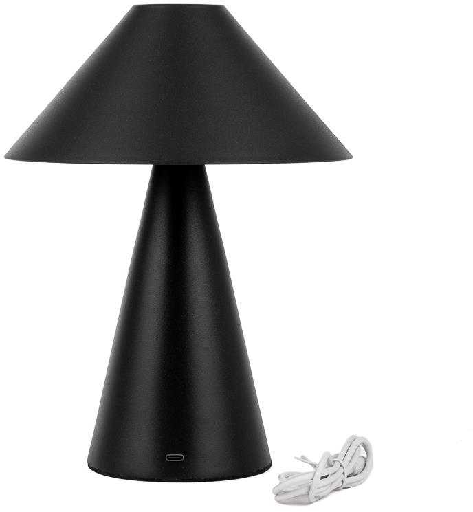 V-tac 3W LED įkraunamas stalinis šviestuvas, juodas, 3000/6000K, dimeriuojamas