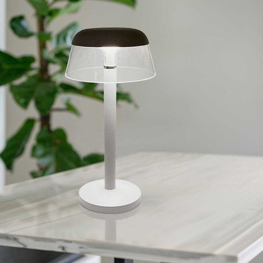 V-tac 3W LED įkraunamas stalo šviestuvas, baltas, 3000-6000K, dimeriuojamas