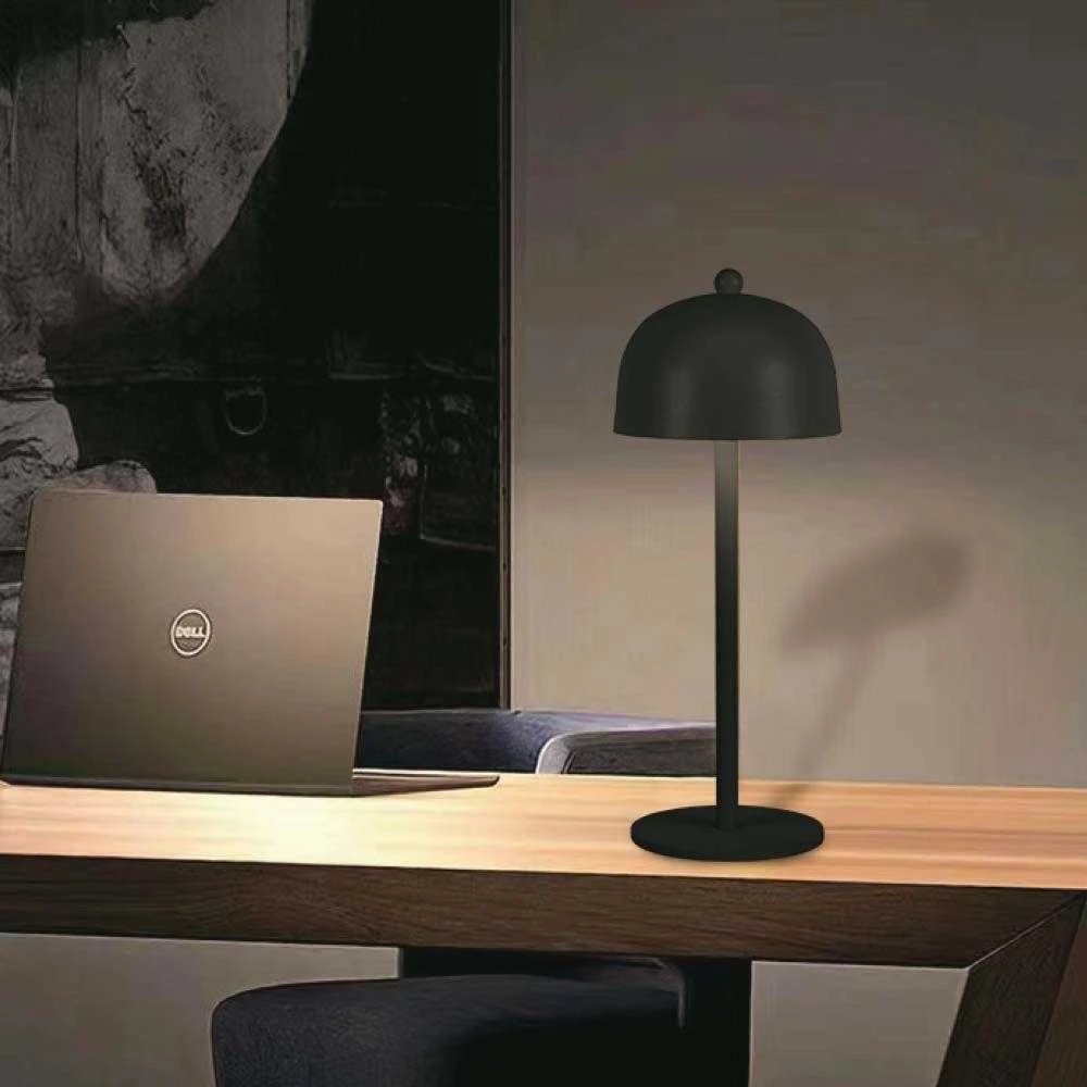 V-tac 3W LED įkraunamas stalinis šviestuvas, juodas, 3000/6000K, dimeriuojamas
