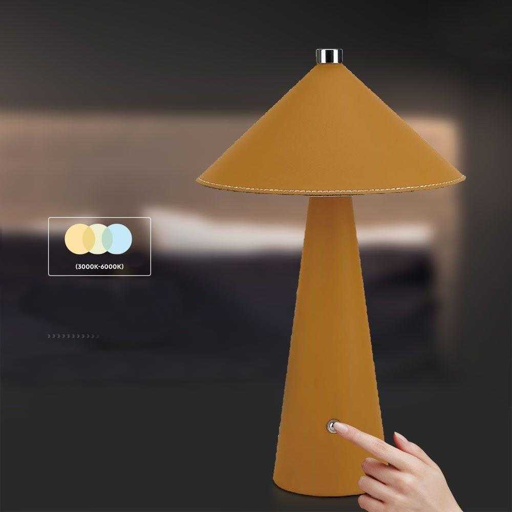 V-tac 3W LED įkraunamas stalo šviestuvas, geltonas, 3000-6000K, dimeriuojamas