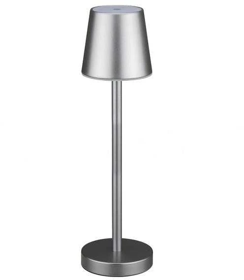 V-tac 3W LED įkraunamas stalo šviestuvas, pilkas, 4000K, dimeriuojamas
