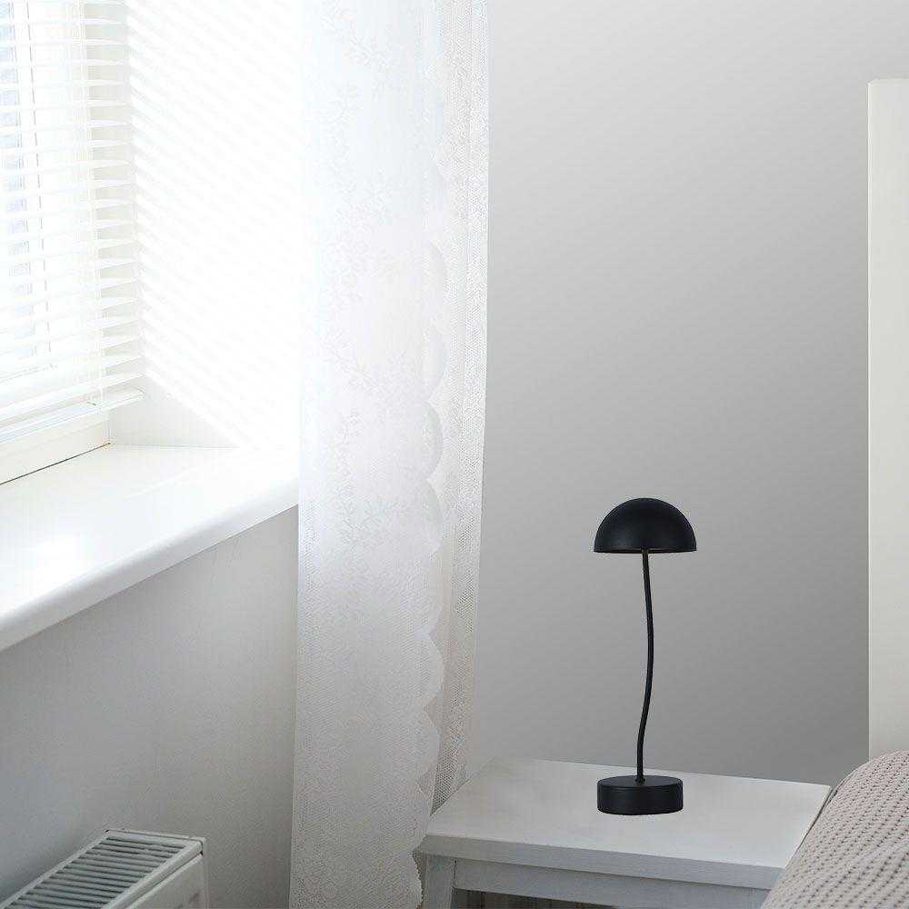V-tac 3W LED įkraunamas stalo šviestuvas, juodas, 3000K, dimeriuojamas
