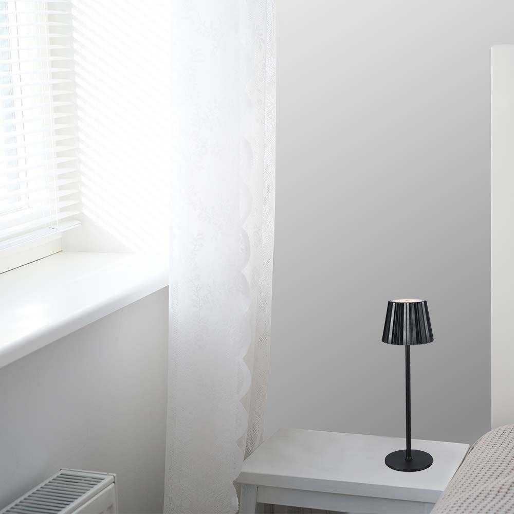 V-tac 1,5W LED įkraunamas stalo šviestuvas, juodas, 3000-6000K, dimeriuojamas