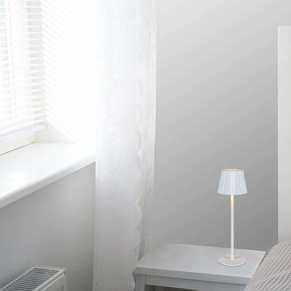 V-tac 1,5W LED įkraunamas stalo šviestuvas, baltas, 3000-6000K, dimeriuojamas
